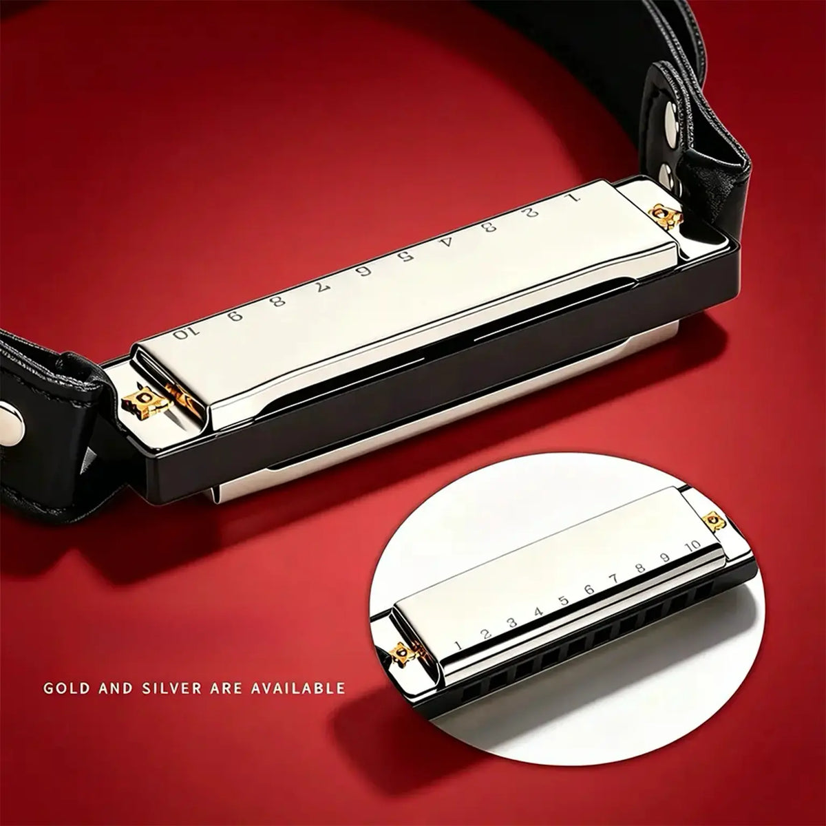 Harmonica Buckle Collar