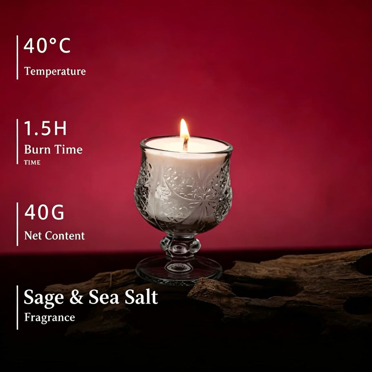 Tipsy Glow Low-Temperature Wax Play Candles | Beginner-Friendly Romantic Massage Duo, 40°C