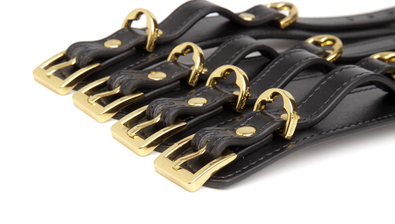 Leather-Wrapped Metal Spreader Bar