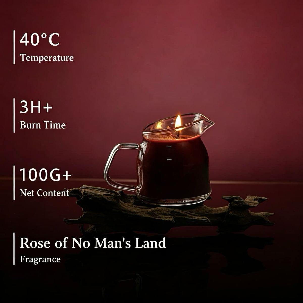 Tea Pitcher Low-Temperature Wax Play Candles | Pourable Glass Massage Candles, 40°C