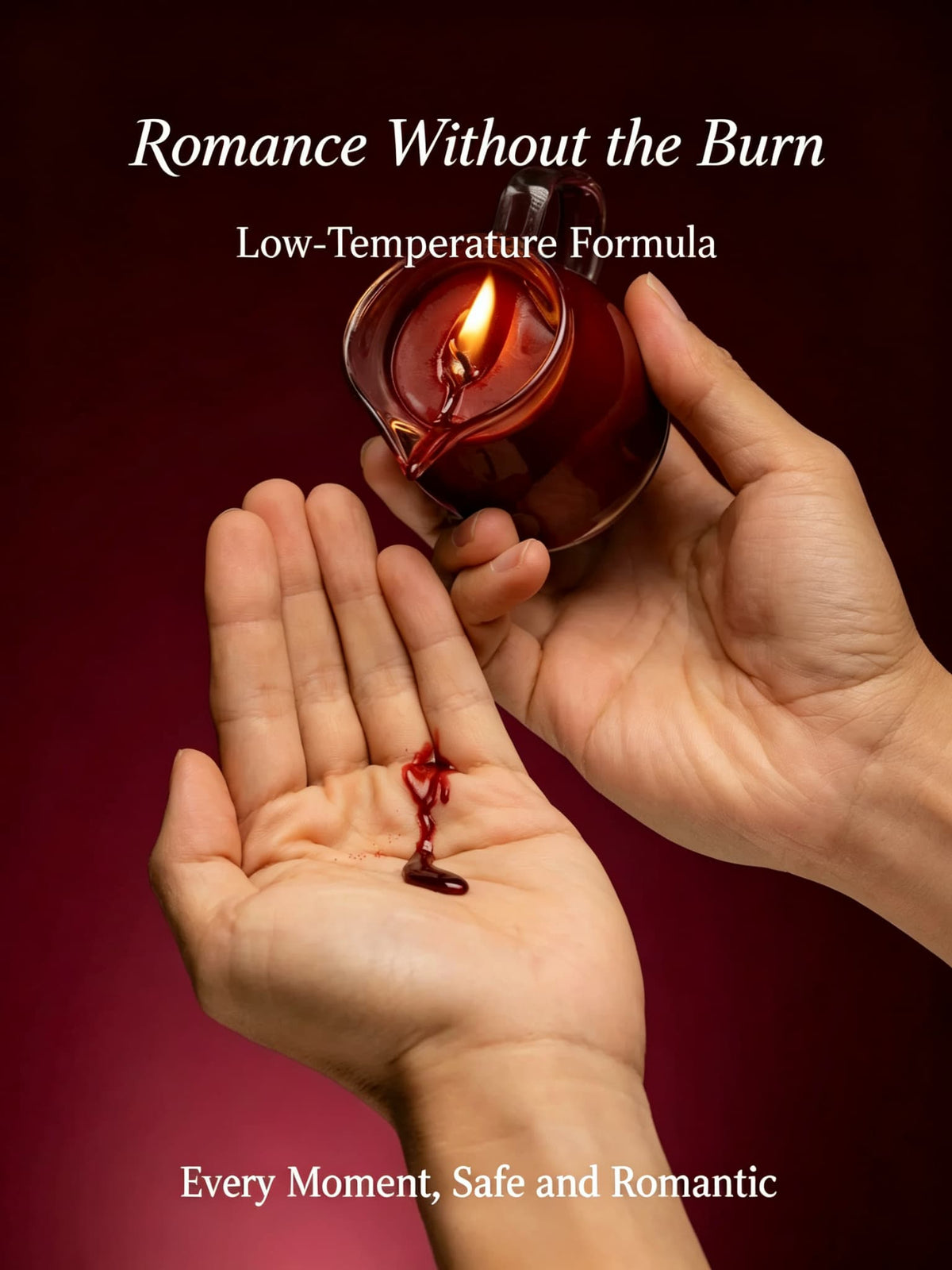 Tea Pitcher Low-Temperature Wax Play Candles | Pourable Glass Massage Candles, 40°C