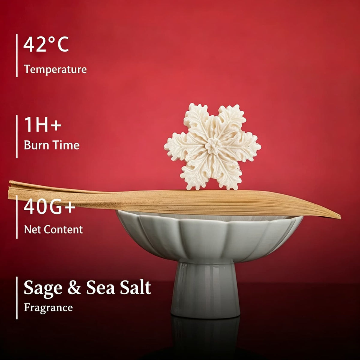 Snowflake Low-Temperature Wax Play Candles | Holiday Massage Candle Trio, 42°C